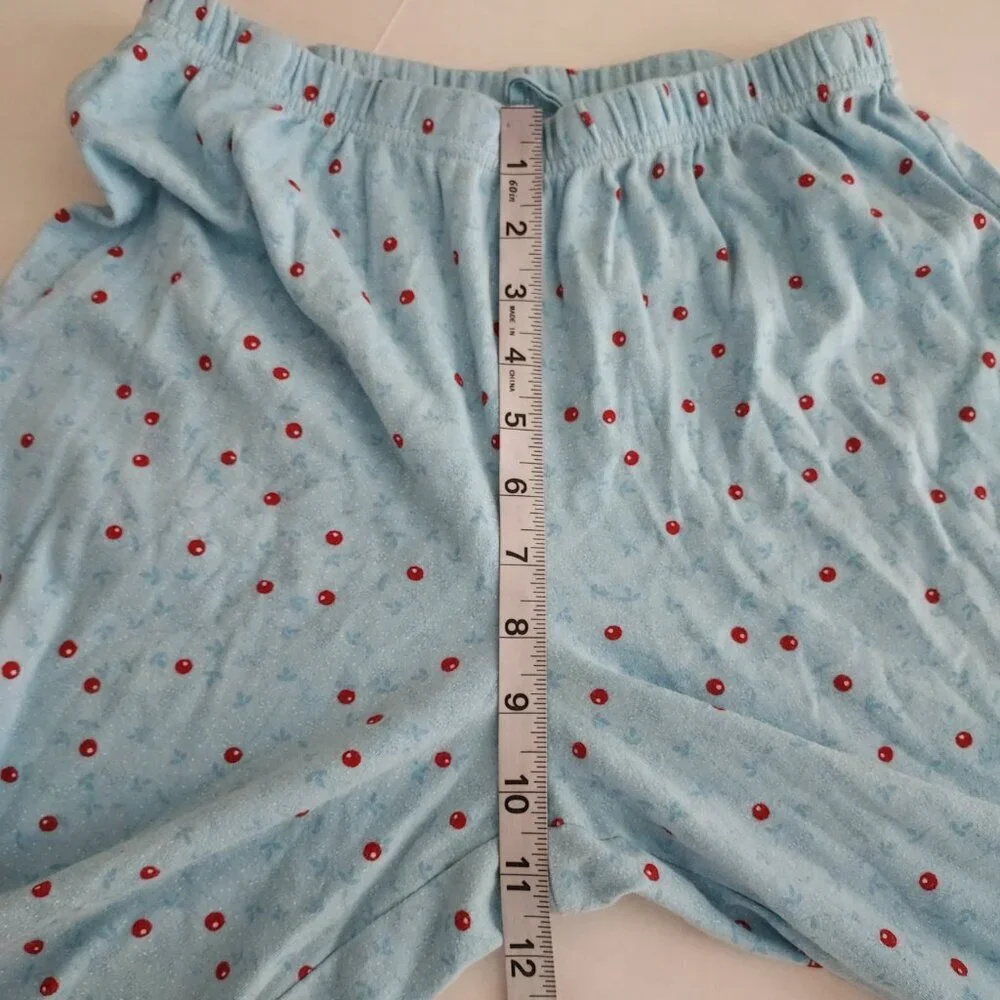Charter Club Printed Cotton Flannel Pajama Set Size XS